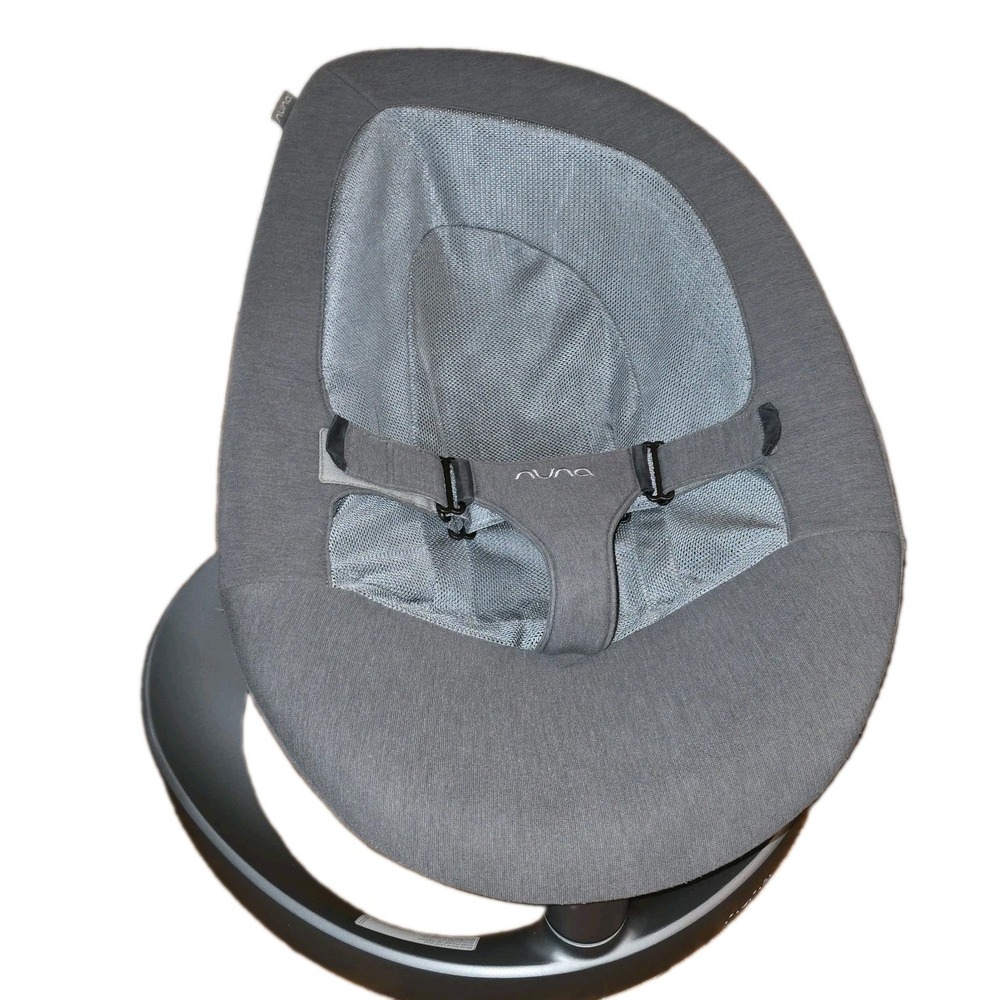 Nuna Leaf Grow Baby Swing Motor Free Smooth Sway Rock Seat Gray, Up To 180 Lbs